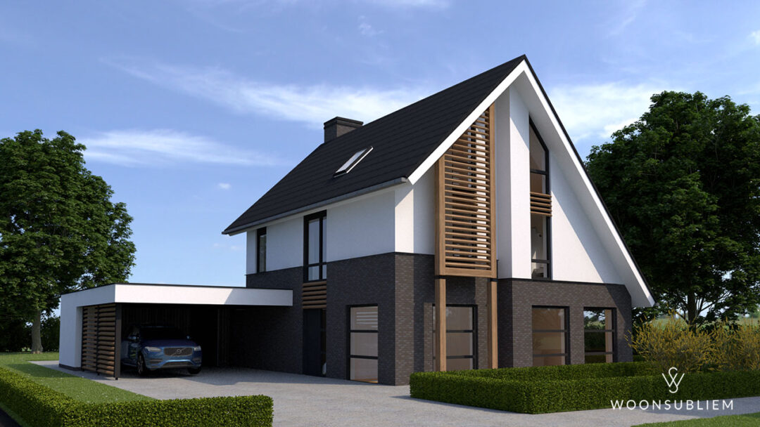 Villa met asymmetrische kap in Veenendaal #314